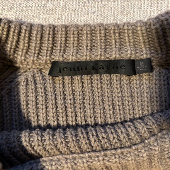 Jenni Kayne Cotton Fisherman Sweater in Olive Medium - Picture 3 of 3